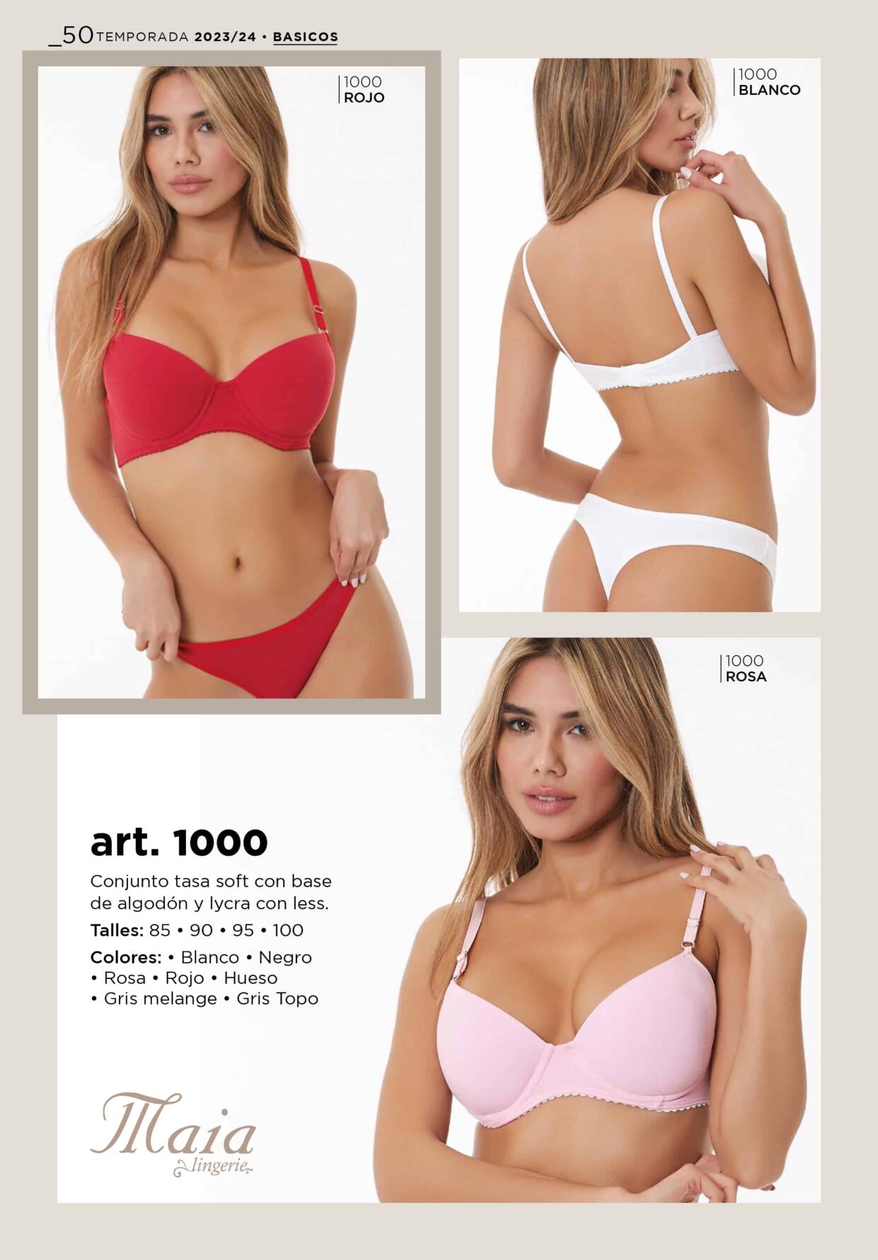 Catalogo ropa interior outlet maia